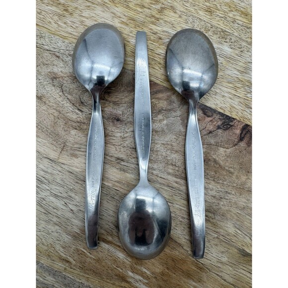 VTG Noritake Wild Ivy Stainless TeaSpoon 6in Flatware Japan 18/8 NTK Set Of 3 - Picture 2 of 5